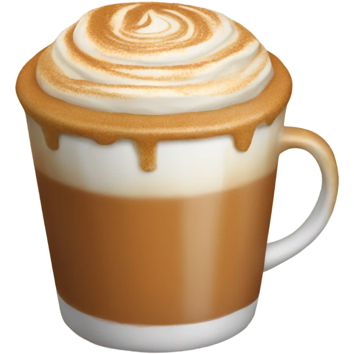 Realistic pumpkin latte emoji