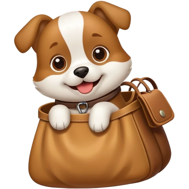 Dog with a bag emoji