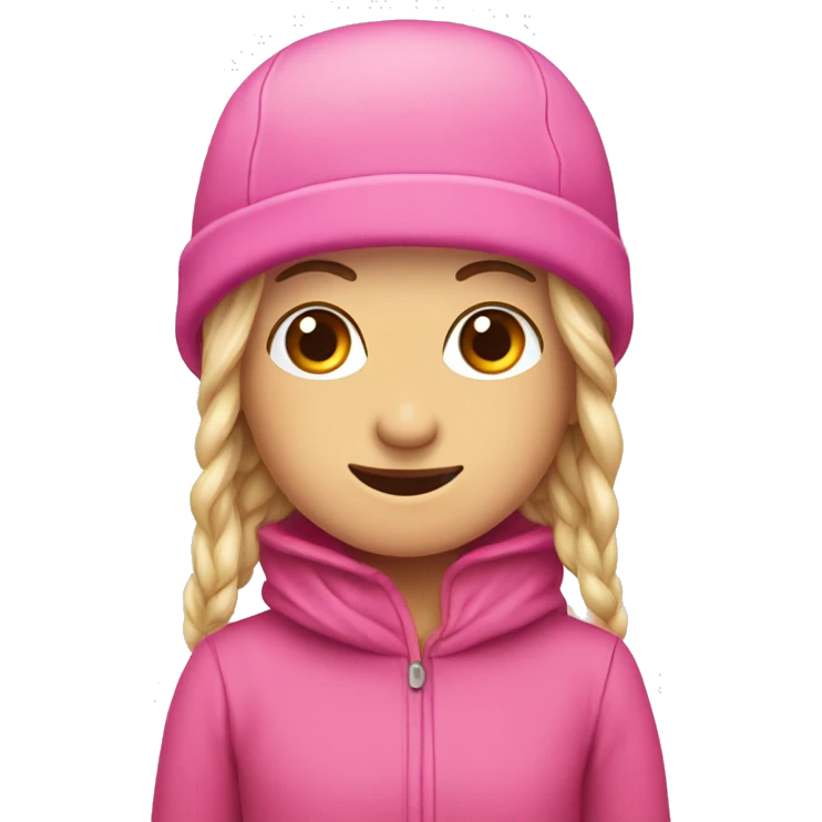 Pudelmütze pink emoji
