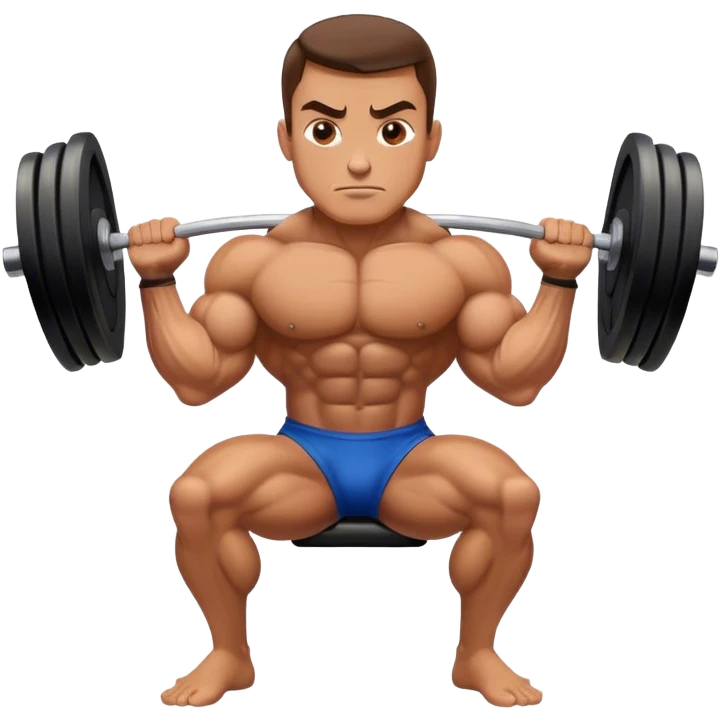 bodybuilder forearm on legs curl emoji