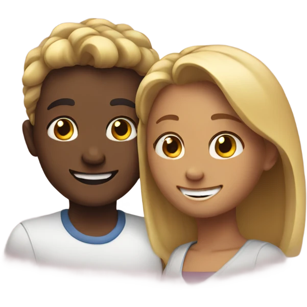 Duo smiling together emoji