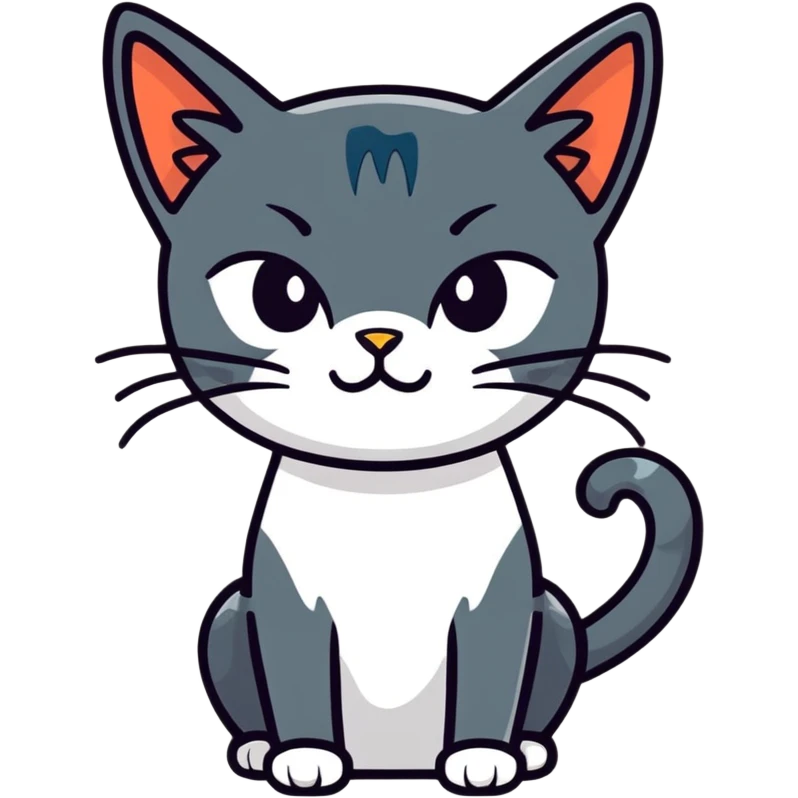 Угрожающий кот  emoji