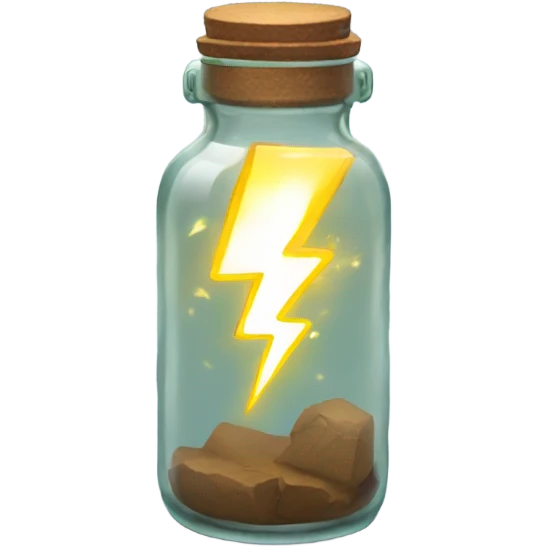 Lightning in a bottle emoji