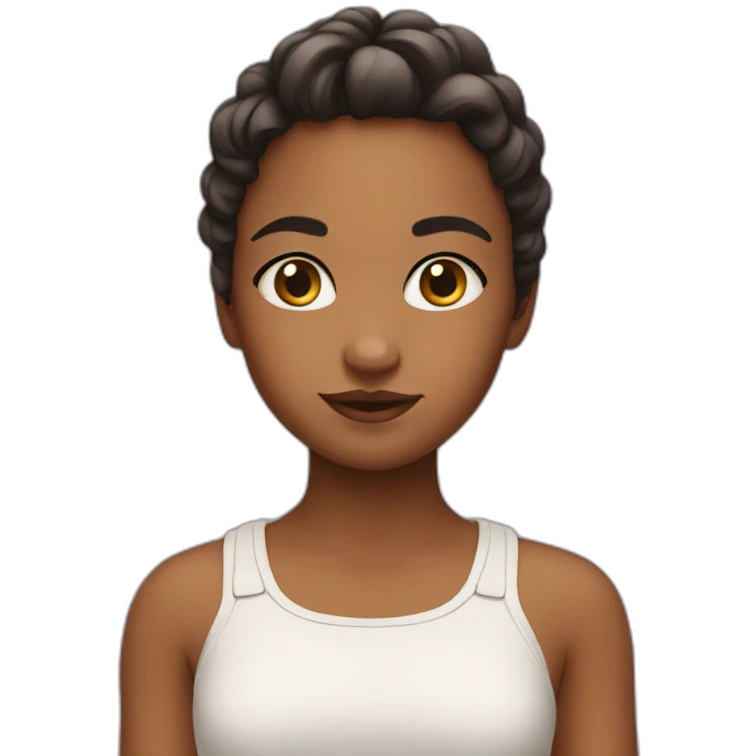 Very cute girl emoji