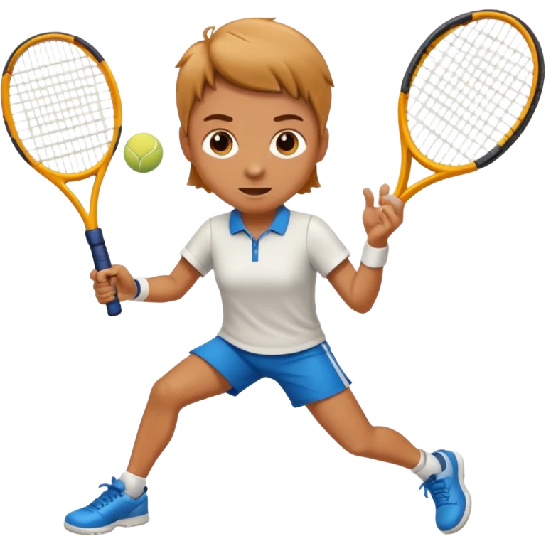 Persona bajo el sol jugando tenis emoji