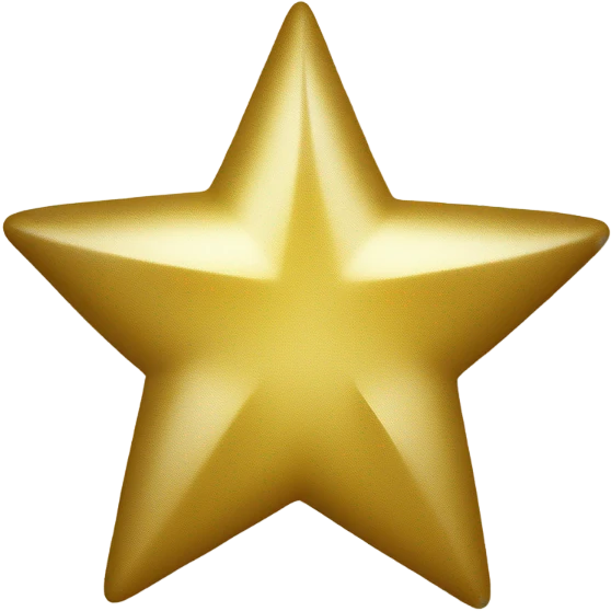 Estrella de 4 puntas ,color dorada con destellos pequeños  emoji
