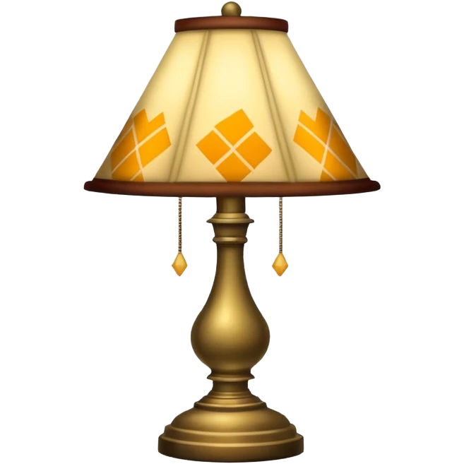 patterned lamp emoji