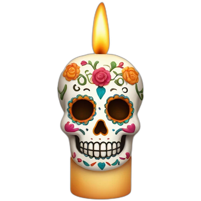 candle day of the dead celebration emoji