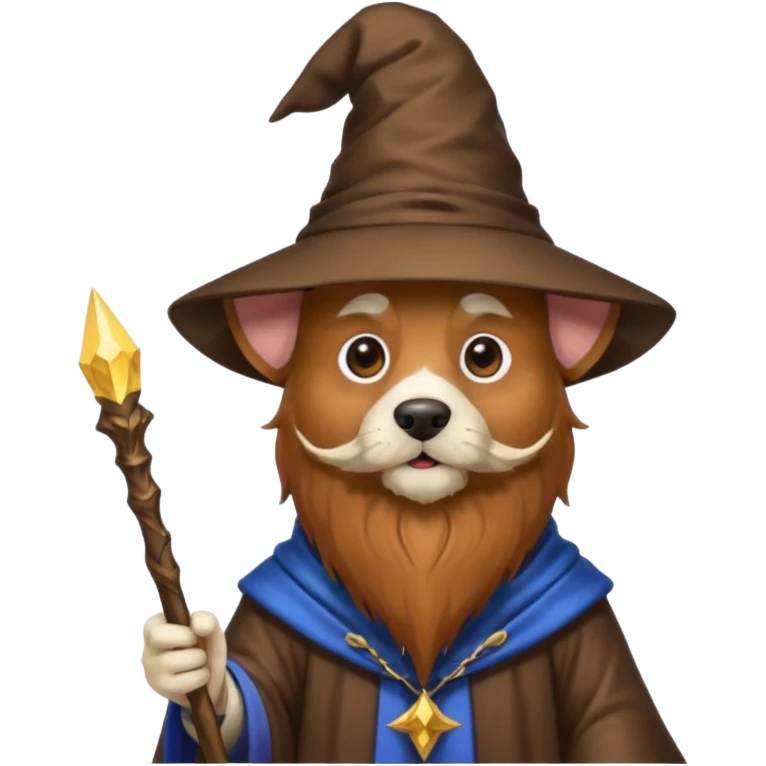 Dog wizard emoji