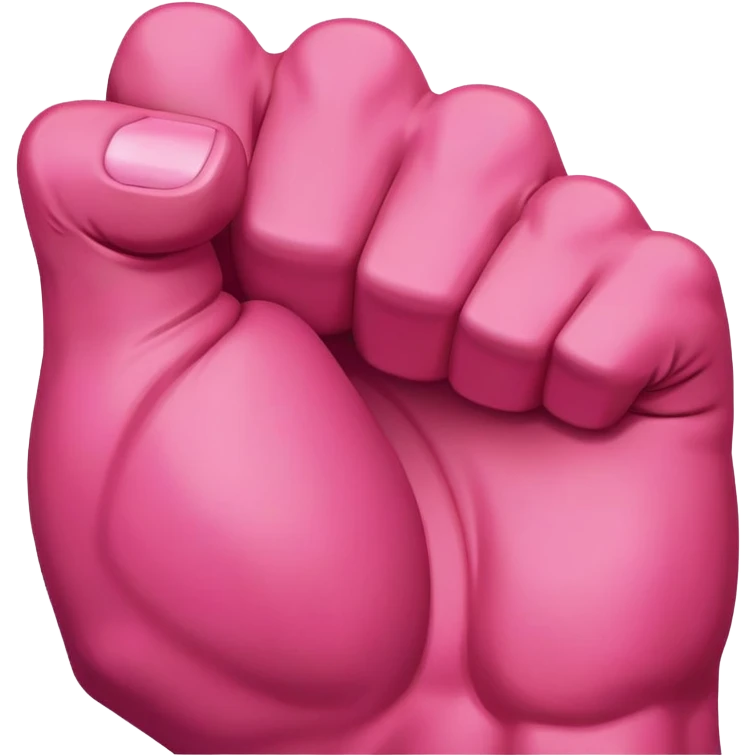 Dark Pink fist with forearm  emoji