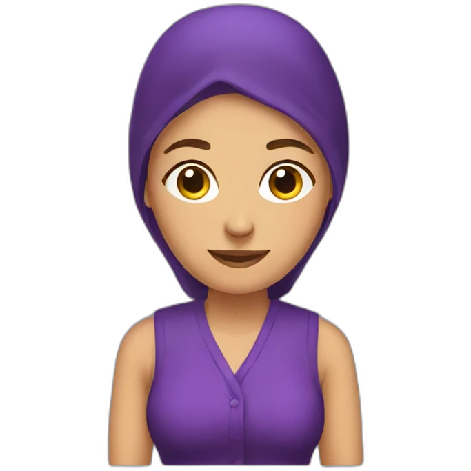 Armenian women in purple clothing in the bus emoji