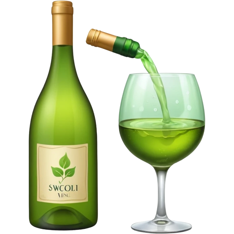 green wine emotivon emoji