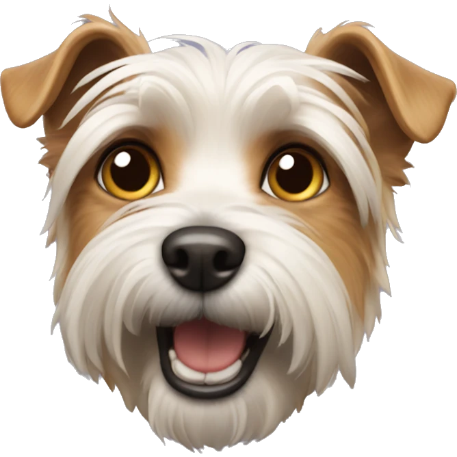 Yorsha terrier dog emoji