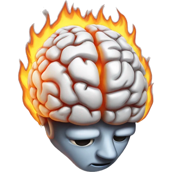brain on fire emoji