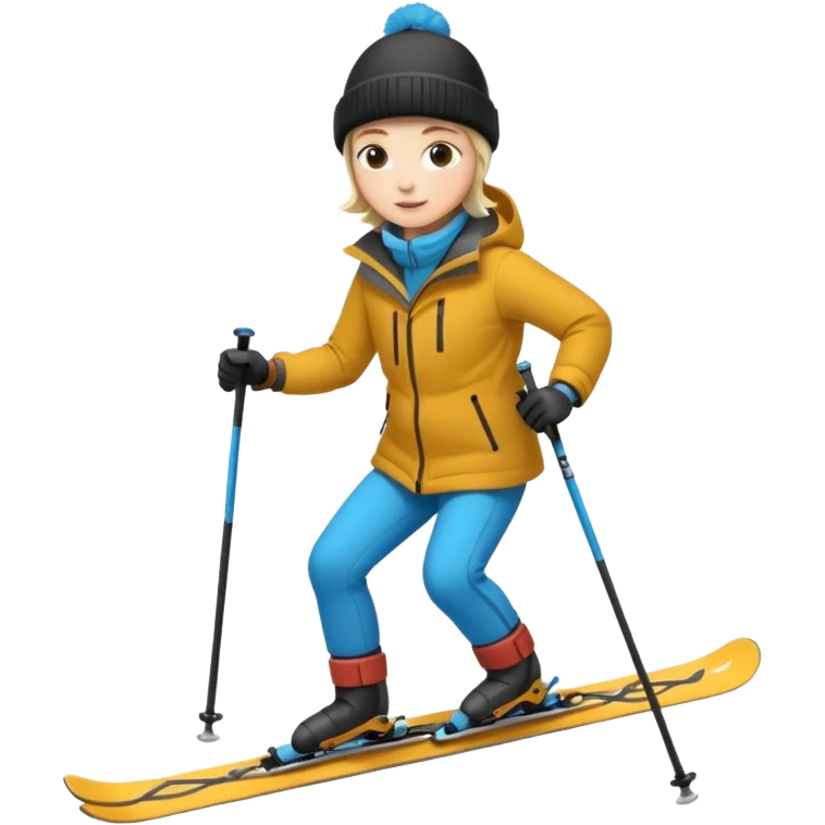A person is skiing on the snow
person emoji