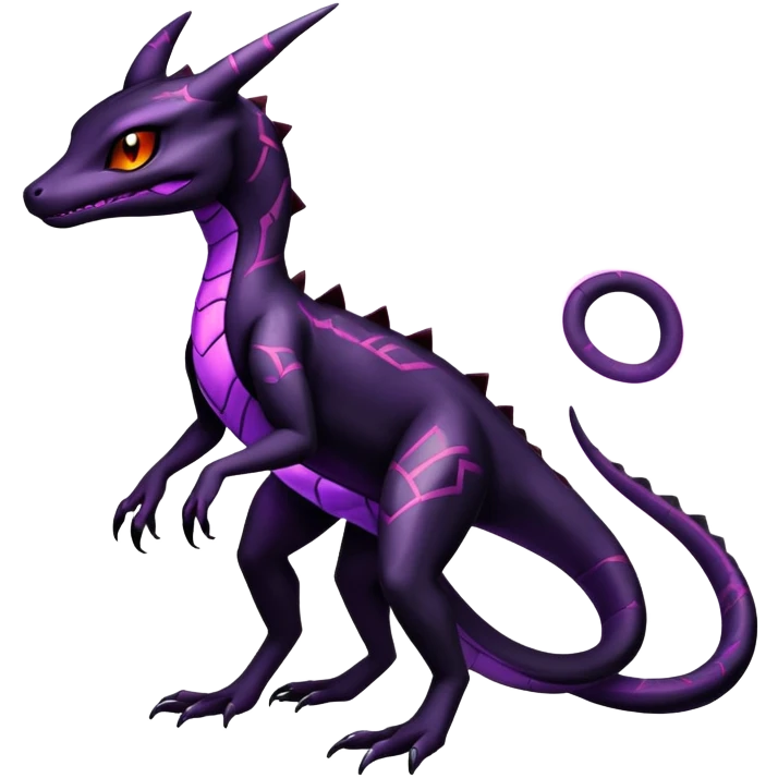 Salazzle-Salandit-Umbreon-Fakémon-hybrid-creature (full body)  emoji