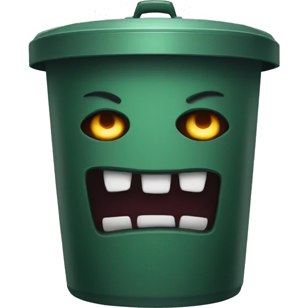 Demonic Trashcan emoji