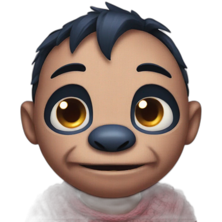 Stitch with hearth eyes emoji