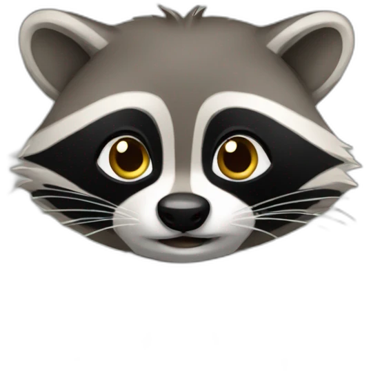 raccoon as a presenter emoji