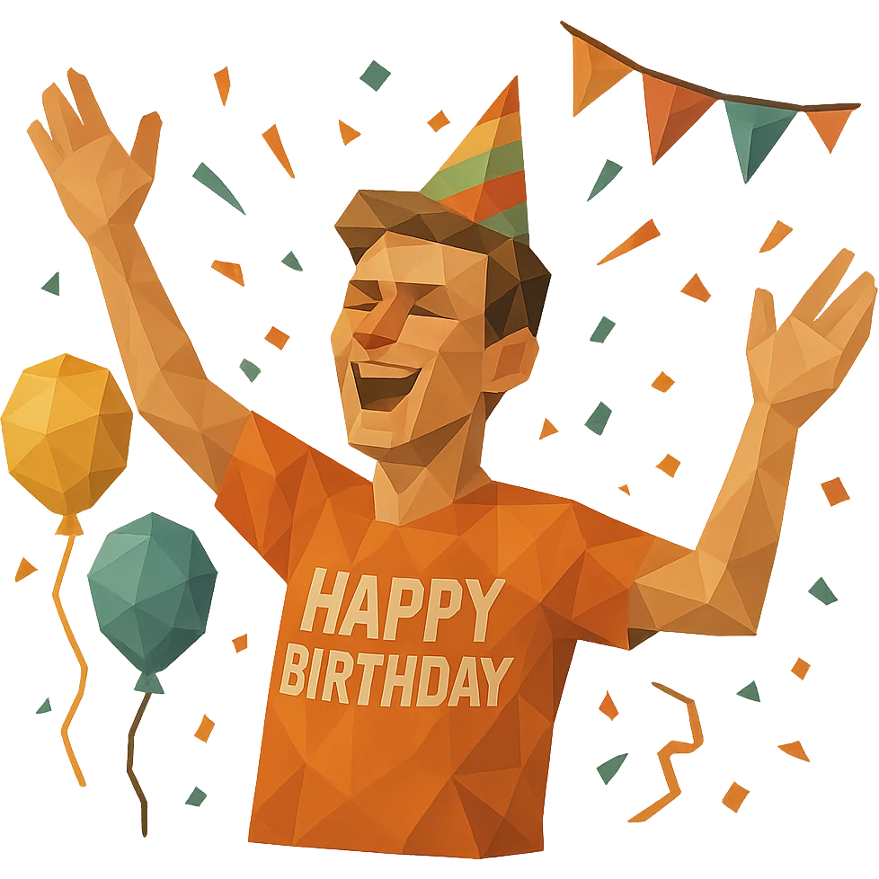 festive mood on your birthday emoji