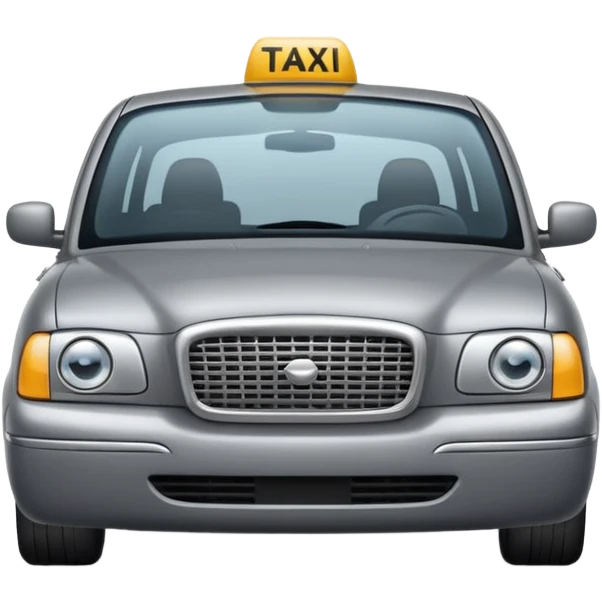 grey taxi emoji