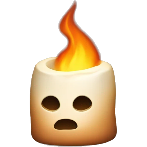 toasted marshmallow faceless emoji