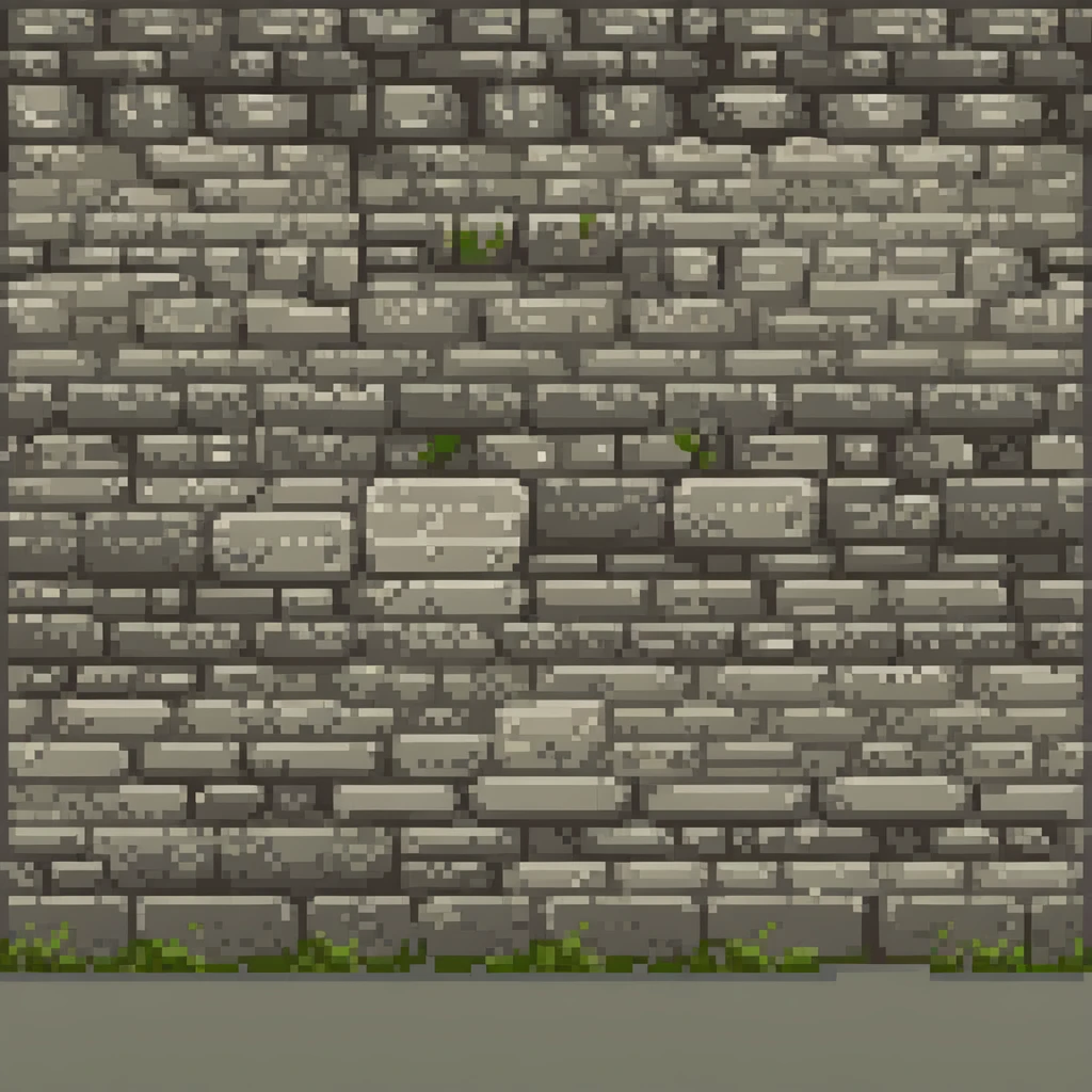 A long stone wall emoji