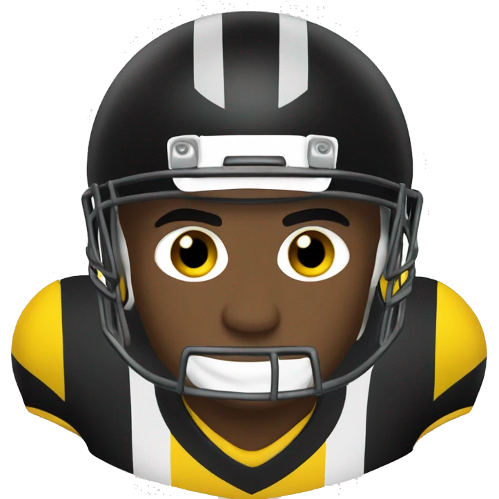 football player with yellow and black jersey  emoji