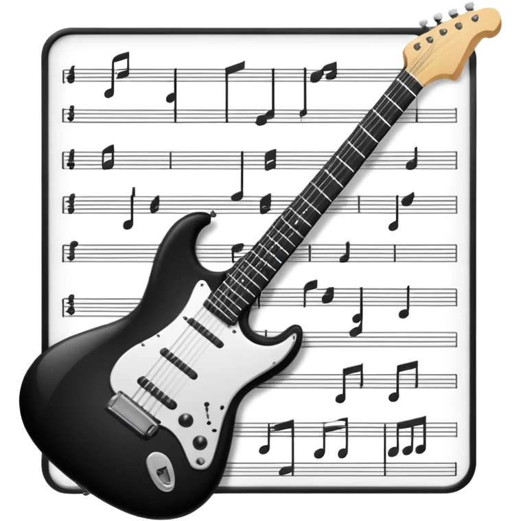 Guitar Tab with numberic for guitar string emoji