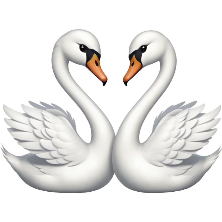 Couple swan emoji emoji