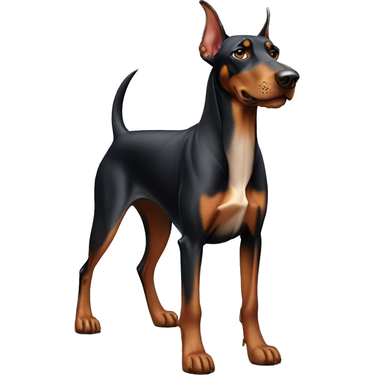 Doberman dog standing emoji