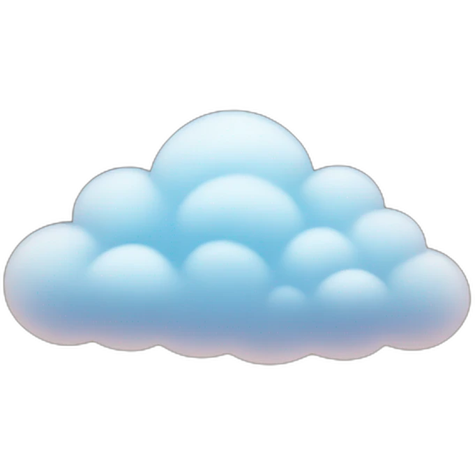 Clouds with stars emoji