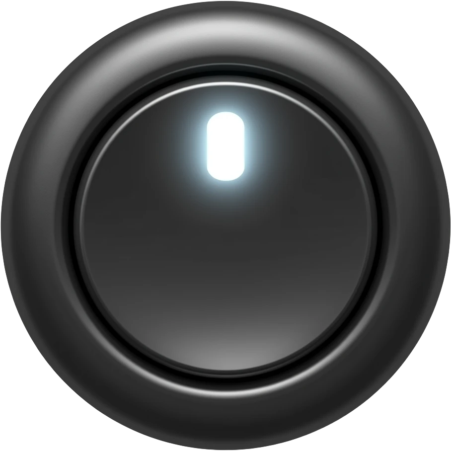 ⏻ sleek black power button on off emoji