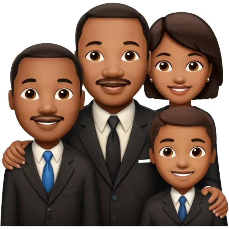 Martin Luther King JR. Siblings emoji