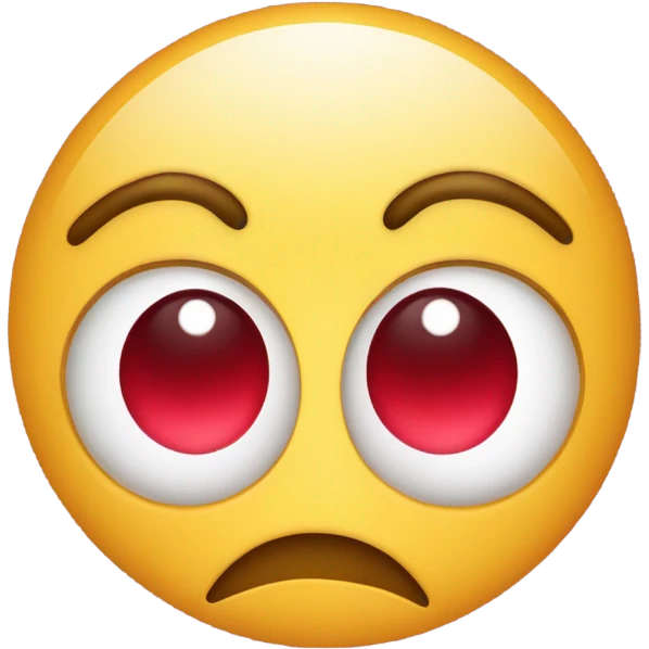 Sweating and worried emoji with hearts  emoji