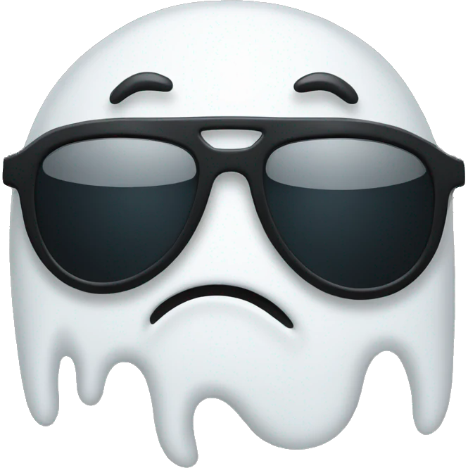 Ghost dark sunglasses emoji