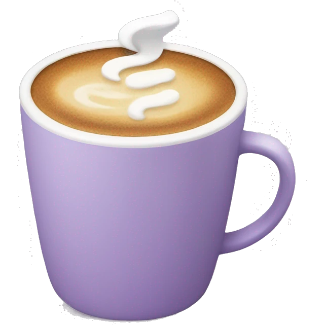 Pastel purple coffee cup  emoji