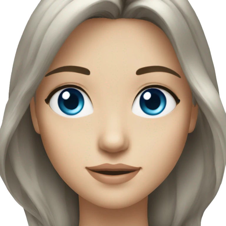 Ai:avatar:brunette:blue eyes emoji
