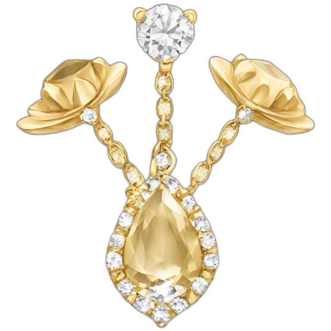 gold and diamond G emoji