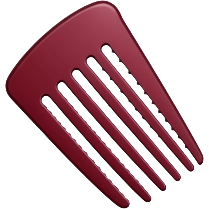 burgundy comb emoji