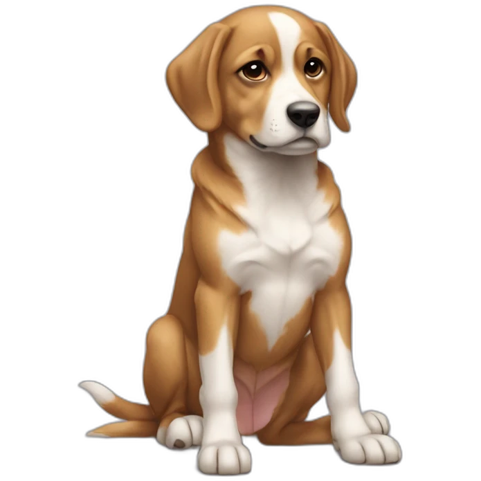Chiot sur chien emoji