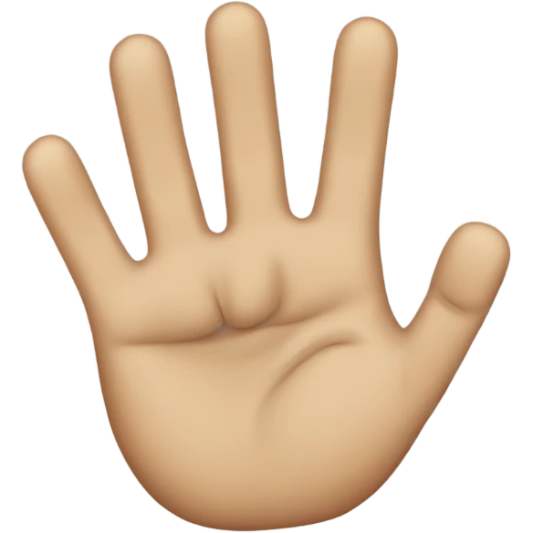 Four fingers emoji