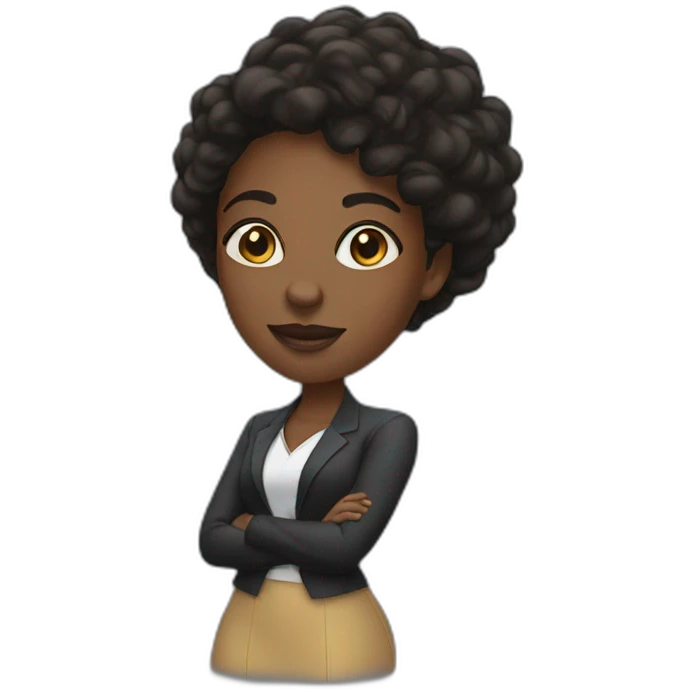 Black girl boss emoji