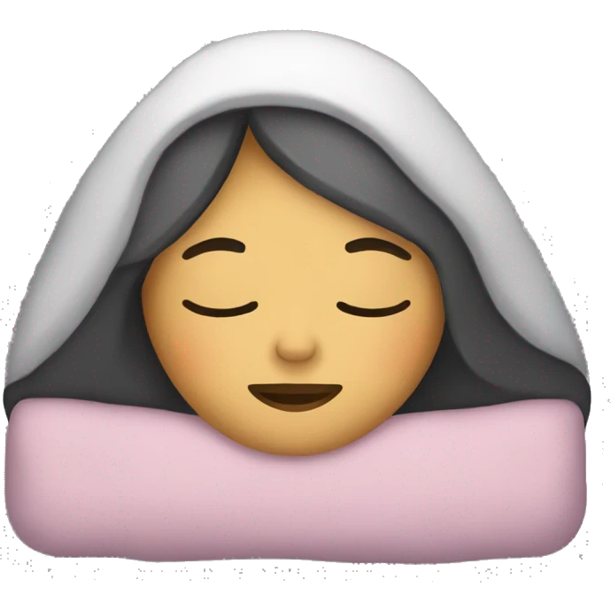 Mujer dormida  emoji