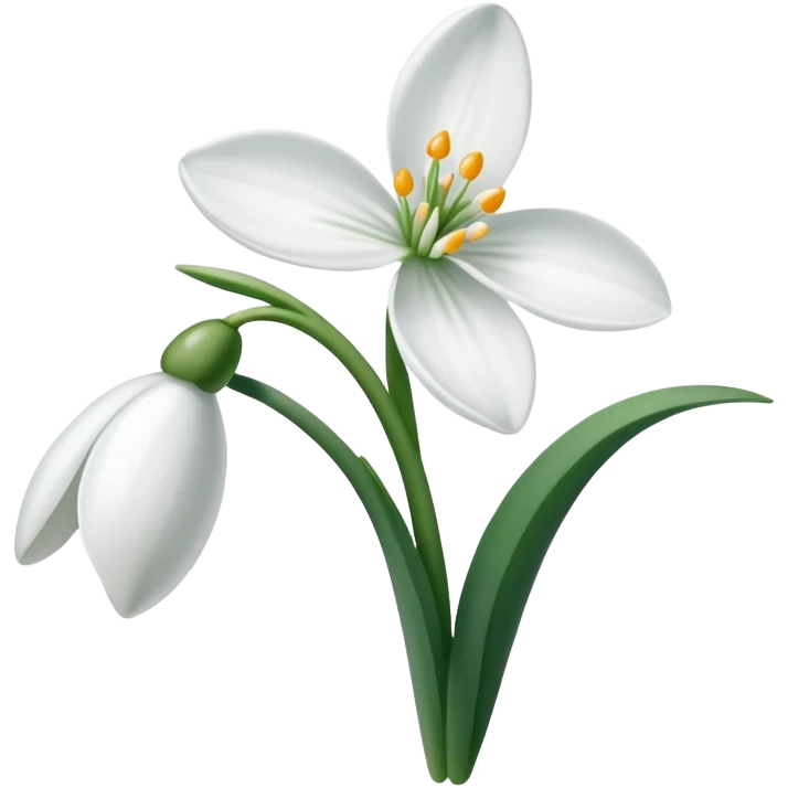 snowdrop flower emoji