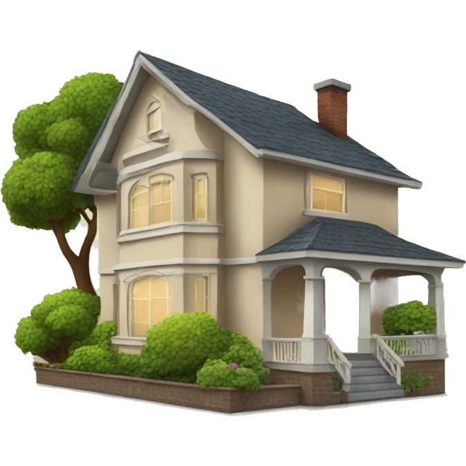 house with desion onit emoji