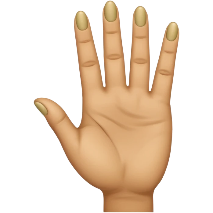 Fingering hand emoji where the first and fourth finger are folded, second and third finger are extended emoji