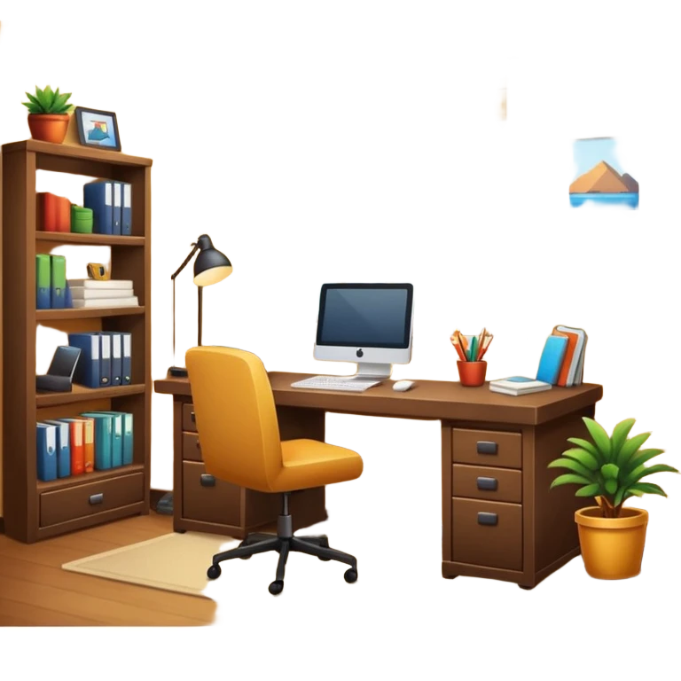 cozy home office emoji