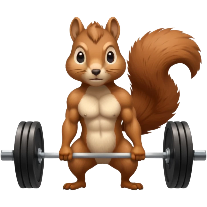 Squirrel dead lift emoji