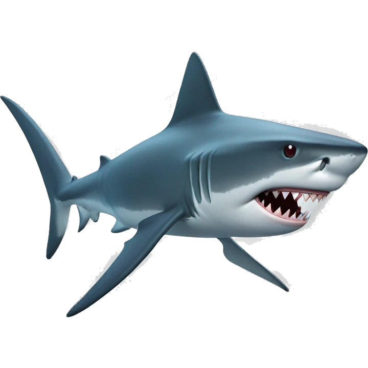 Shark with freaking laser beam emoji
